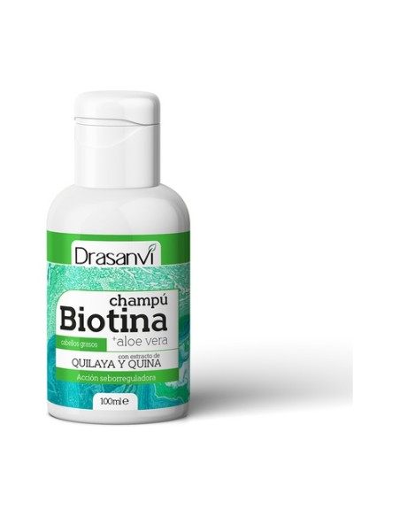 Champú Biotina y Aloe Vera Pelos Grasos 100 ml Drasanvi