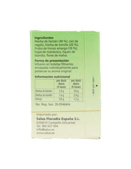 Infusión alpenkraft 15 bolsitas infusoras Salus