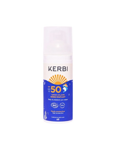 Crema solar bebé/niño SPF50 50 ml de crema Kerbi