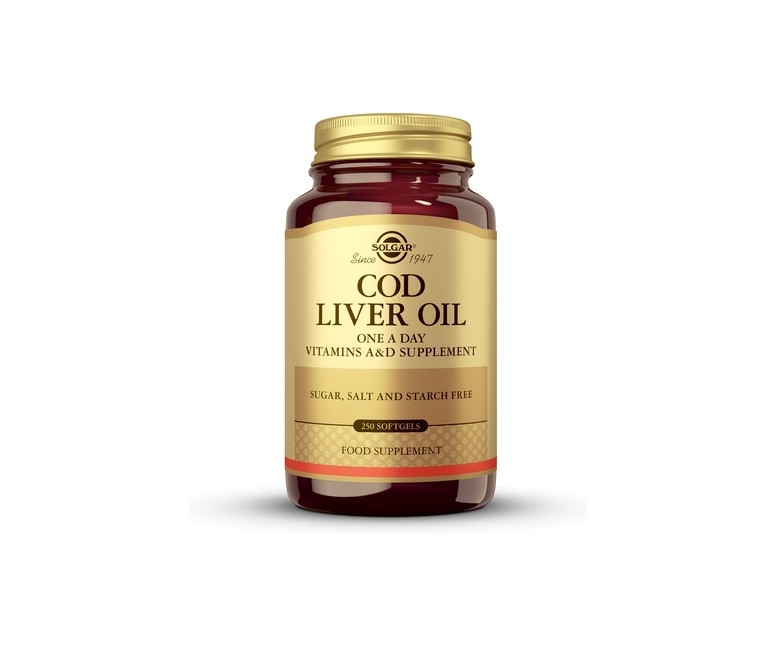 Aceite de Higado de Bacalao 250 cápsulas vegetales Solgar