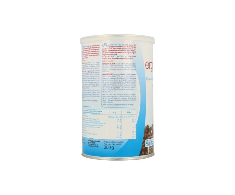 Ergynutril proteína café 300 g de polvo (Café) Nutergia