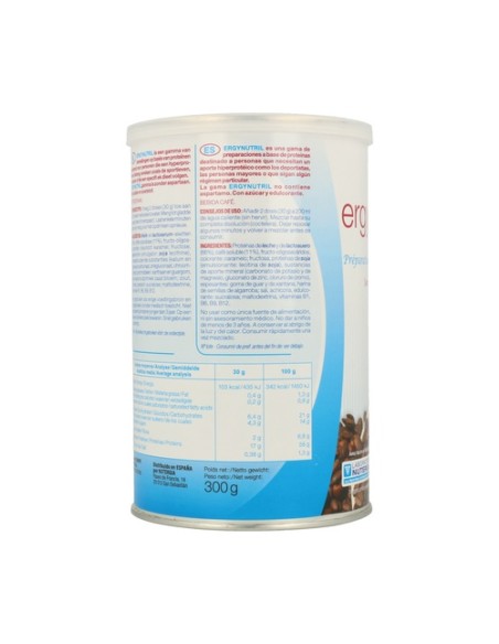 Ergynutril proteína café 300 g de polvo (Café) Nutergia