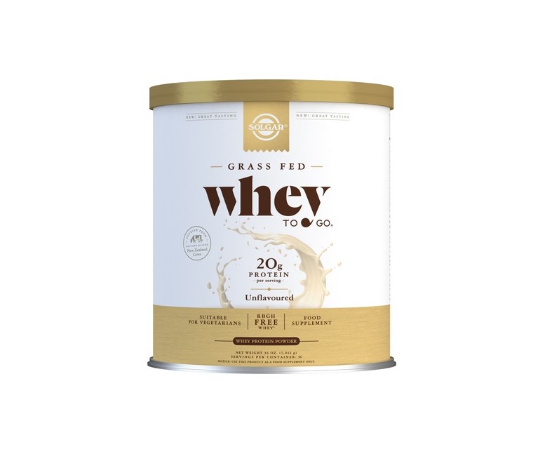 Whey to go - proteína en polvo sin sabor 1044 g de polvo Solgar