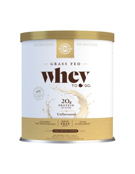 Whey to go - proteína en polvo sin sabor 1044 g de polvo Solgar