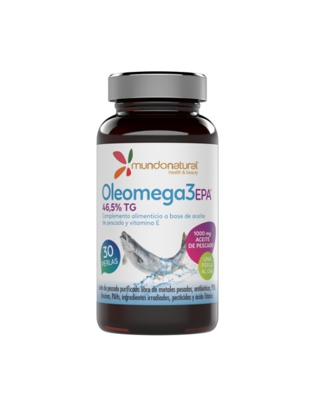 Oleomega 3 epa 465% 30 perlas de 1410mg Mundonatural