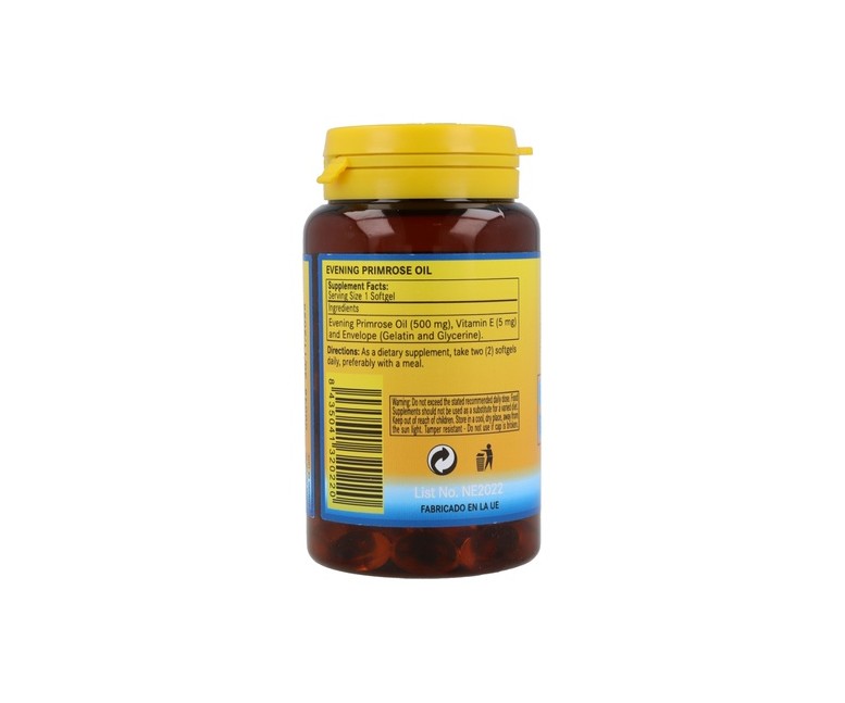 Aceite de onagra (10%GLA) 100 perlas de 500mg Nature essential