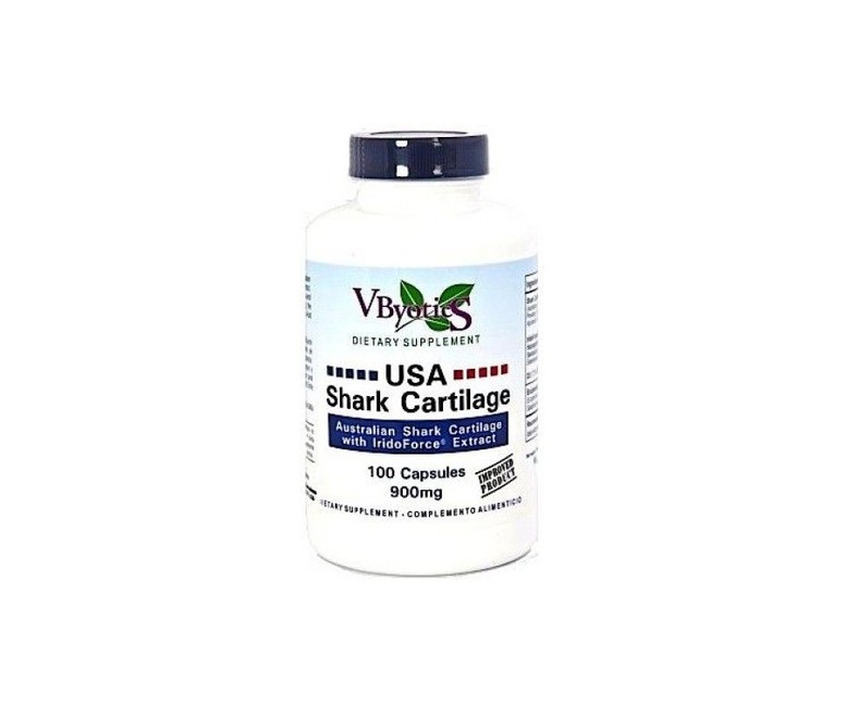 Usa Shark Cartilage con Iridoforce (Cartílago de Tiburón) 100 cápsulas Vbyotics