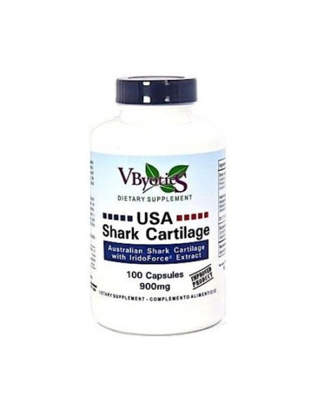 Usa Shark Cartilage con Iridoforce (Cartílago de Tiburón) 100 cápsulas Vbyotics