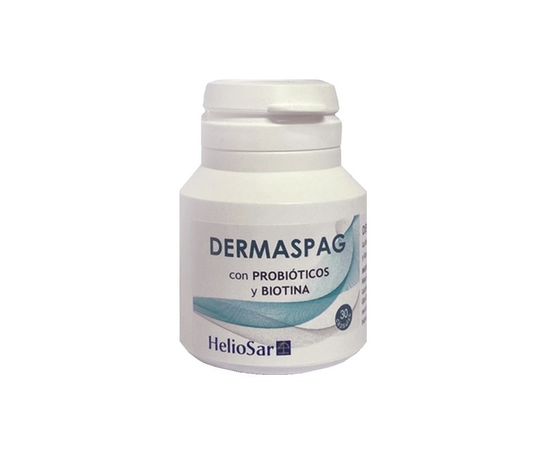 Dermaspag probioticos piel, cabello y mucosas 30 cápsulas de 500mg Heliosar