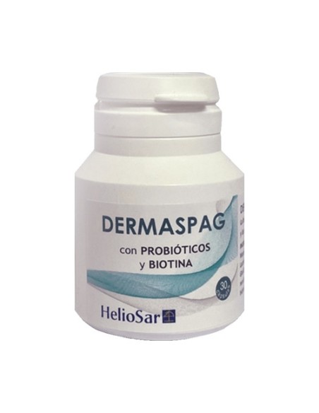 Dermaspag probioticos piel, cabello y mucosas 30 cápsulas de 500mg Heliosar