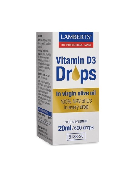 Vitamina D3 (gotas) 20 ml Lamberts