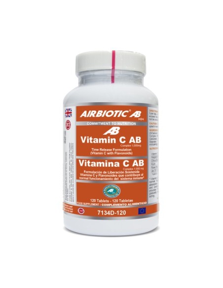 Vit C AB Complex (Liberación Sostenida) 120 comprimidos de 1000mg Airbiotic