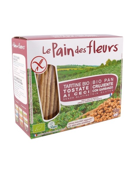 Tostadas Crujientes de Garbanzos Bio Sin Gluten 150 g Le Pain des Fleurs
