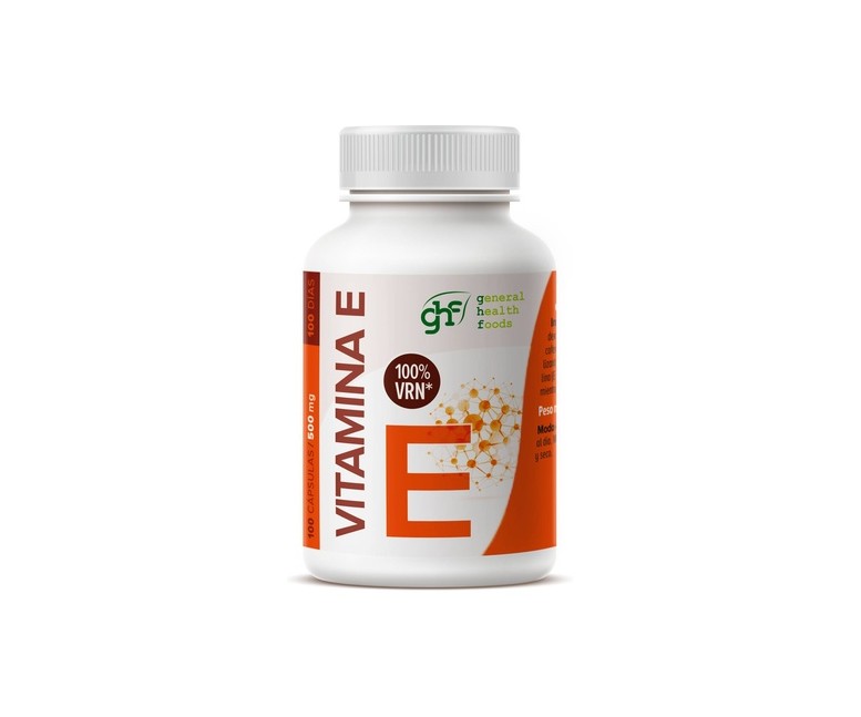 Vitamina E 100 cápsulas de 500mg GHF