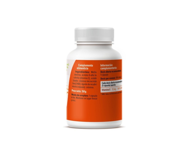 Vitamina E 100 cápsulas de 500mg GHF