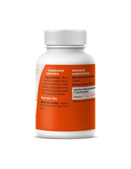Vitamina E 100 cápsulas de 500mg GHF