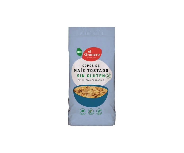 Copos de maíz tostado sin gluten Bio 200 g El Granero Integral