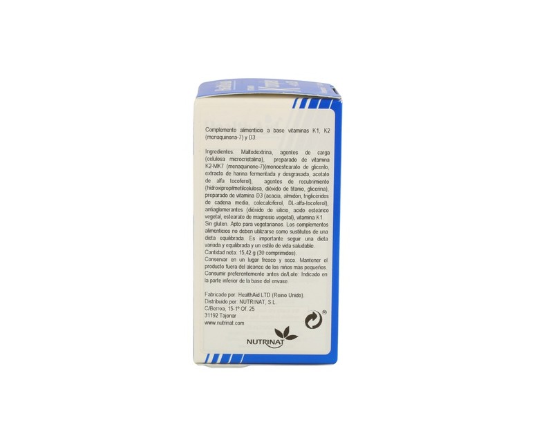 Vitamina K Complex con Vitamina D3 30 comprimidos Health aid