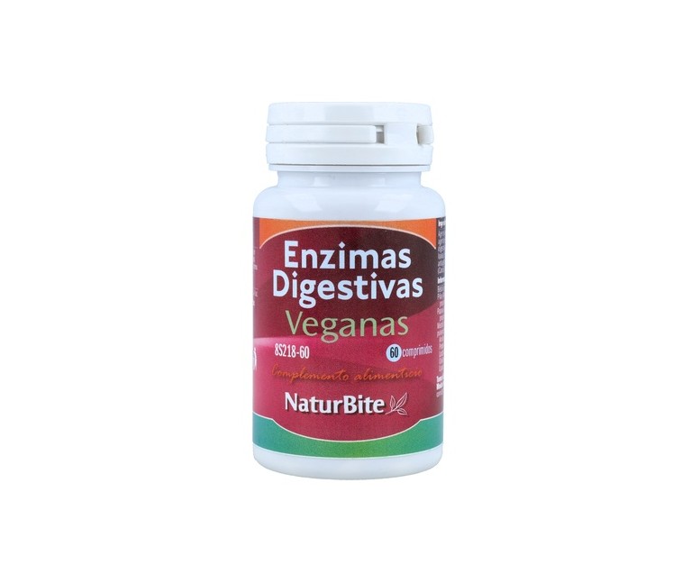 Enzimas digestivas veganas 60 comprimidos Naturbite