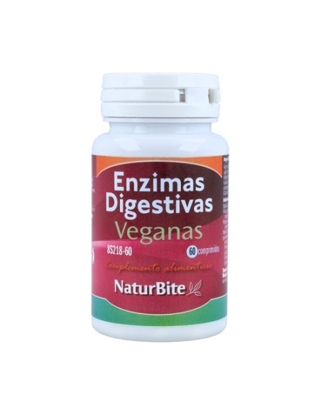 Enzimas digestivas veganas 60 comprimidos Naturbite