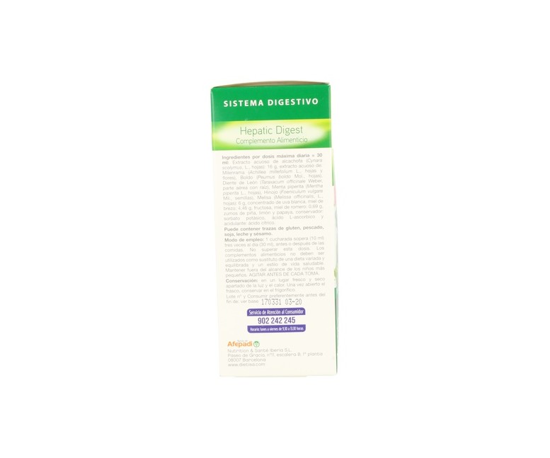 Hepatic Digest 250 ml de crema Dietisa