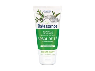 Champú de árbol de té orgánico antes del champú