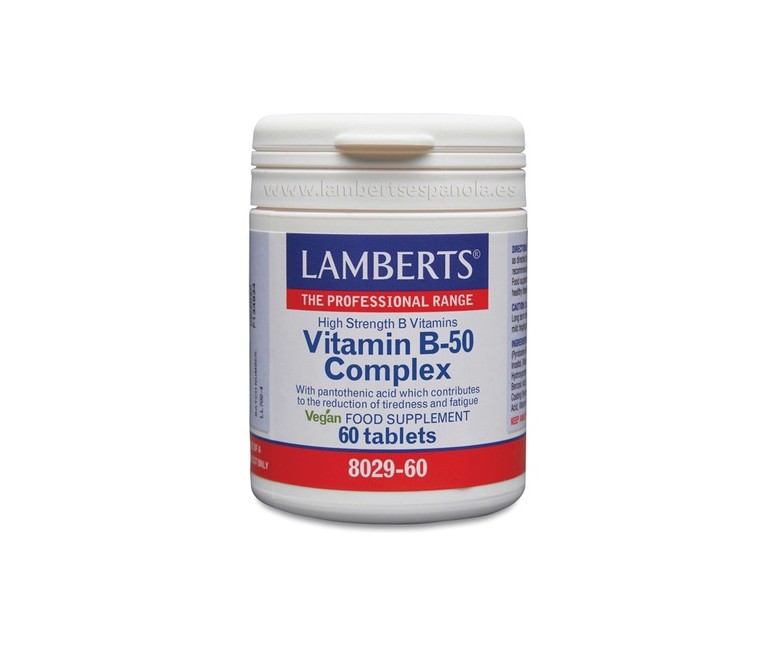 Vitamina B-50 Complex 60 tabletas Lamberts