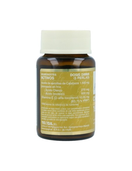 Calabaza aceites activos 60 perlas de 705mg Estado Puro