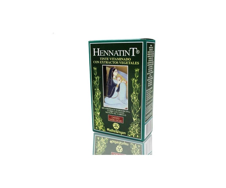 Hennatint Castaño Caoba Oscuro 1 unidad Radhe Shyam