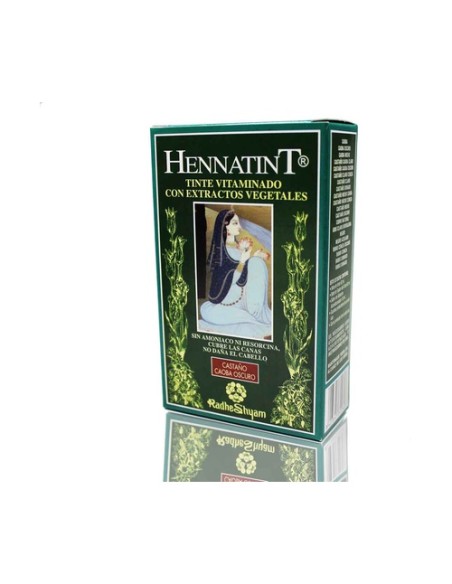 Hennatint Castaño Caoba Oscuro 1 unidad Radhe Shyam