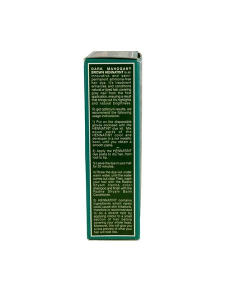 Hennatint Castaño Caoba Oscuro 1 unidad Radhe Shyam