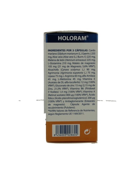 Holoram Digest 60 cápsulas de 580mg Equisalud