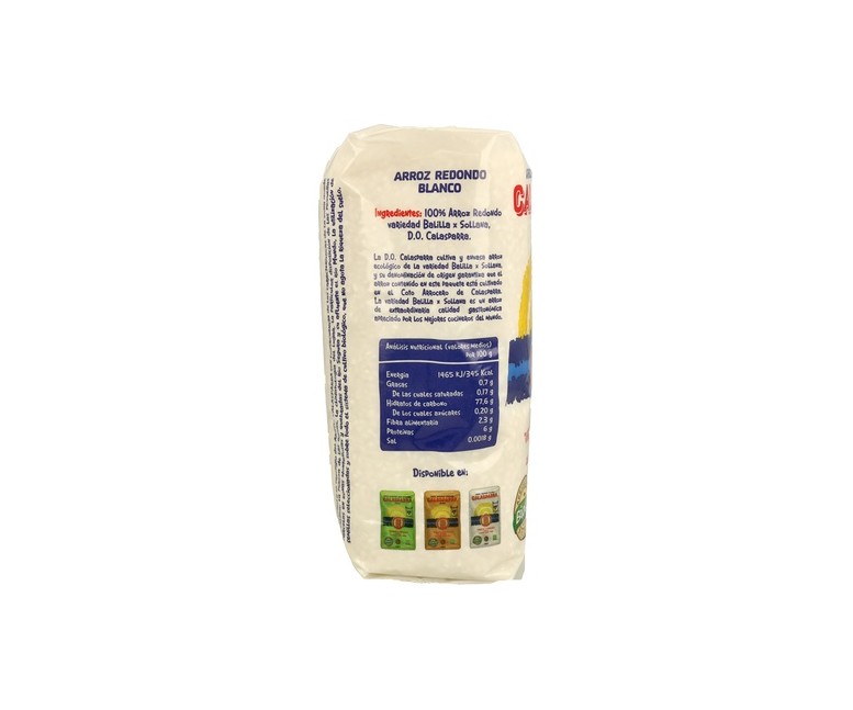Arroz Envase Plástico Blanco 1 kg Calasparra