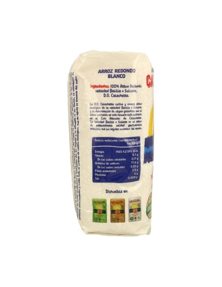 Arroz Envase Plástico Blanco 1 kg Calasparra