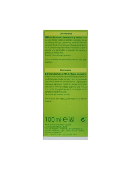 Desodorante spray citrus 100 ml (Limón) Weleda