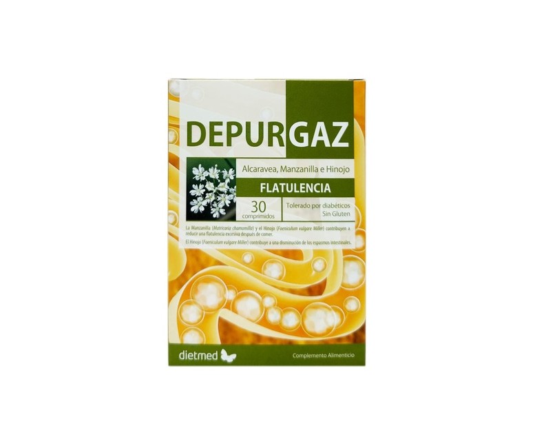 Depurgaz flatulencia 30 comprimidos Dietmed