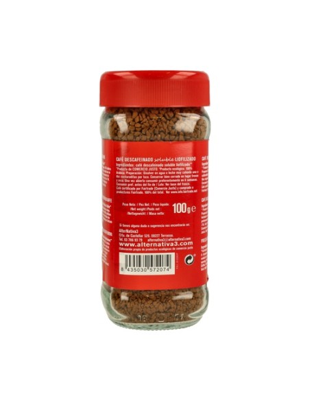 Café Soluble Descafeinado Liofilizado 100 g Alternativa3