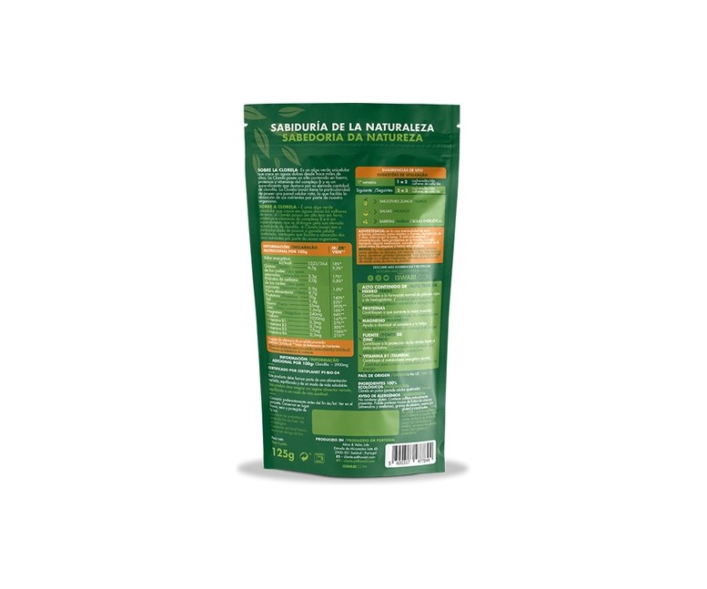 Clorela bio 125 g de polvo Iswari