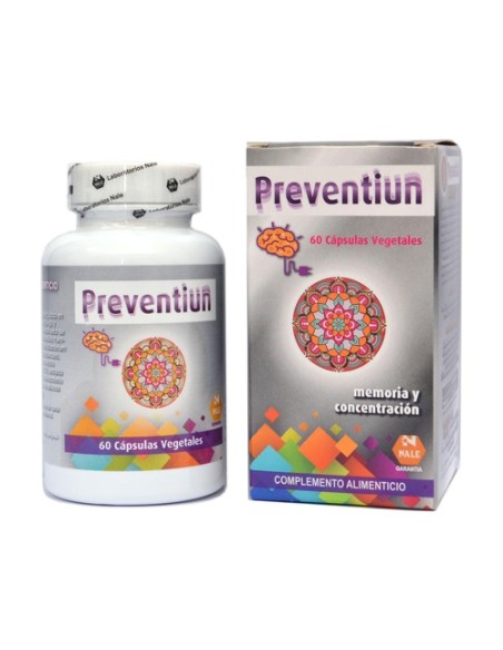 Preventiun memoria y concentración 60 cápsulas vegetales Nale