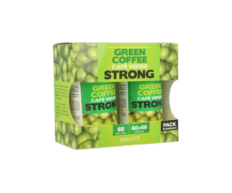 Café Verde Strong 60 + 60 cápsulas Novity