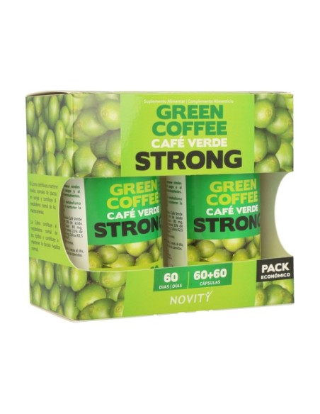 Café Verde Strong 60 + 60 cápsulas Novity