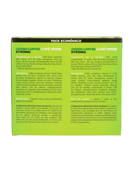 Café Verde Strong 60 + 60 cápsulas Novity