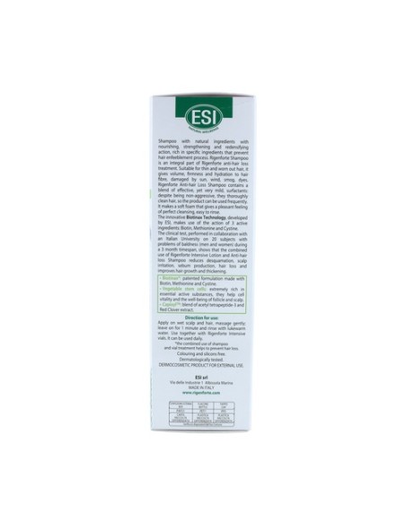 Rigenforte champu anticaída 250 ml (Menta) ESI