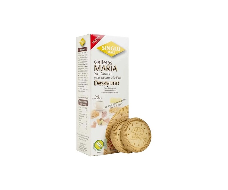 Galletas maria desayuno sin gluten 200 g Singlu