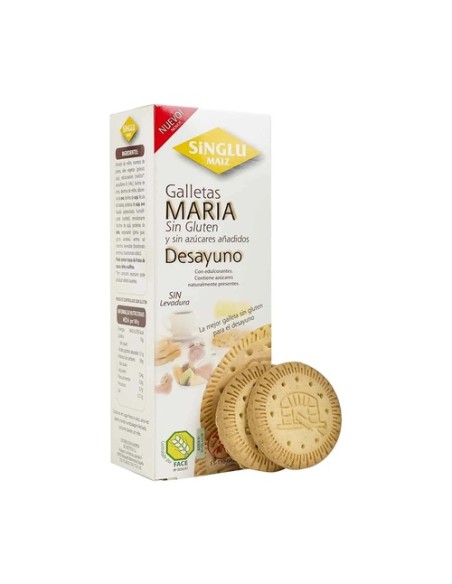 Galletas maria desayuno sin gluten 200 g Singlu