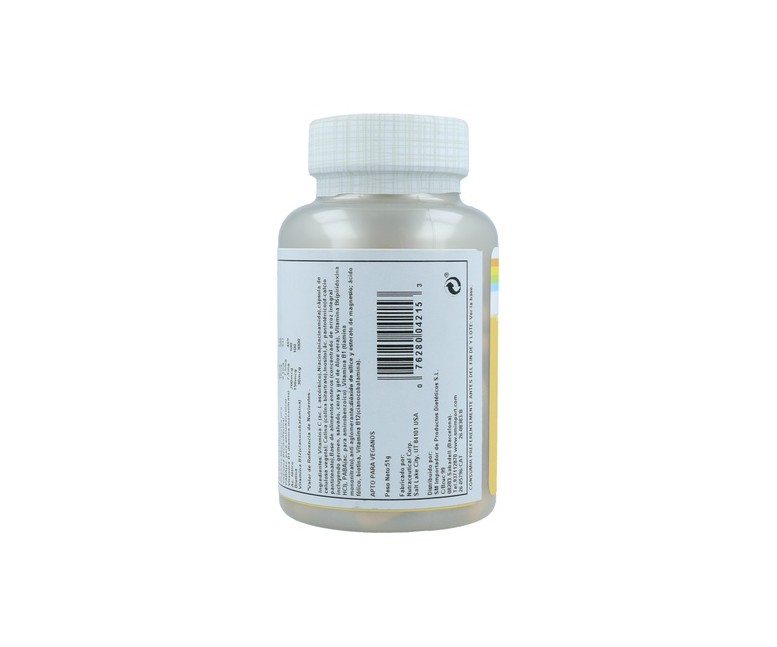 Nutritionally Balanced B-Stress 100 cápsulas Solaray