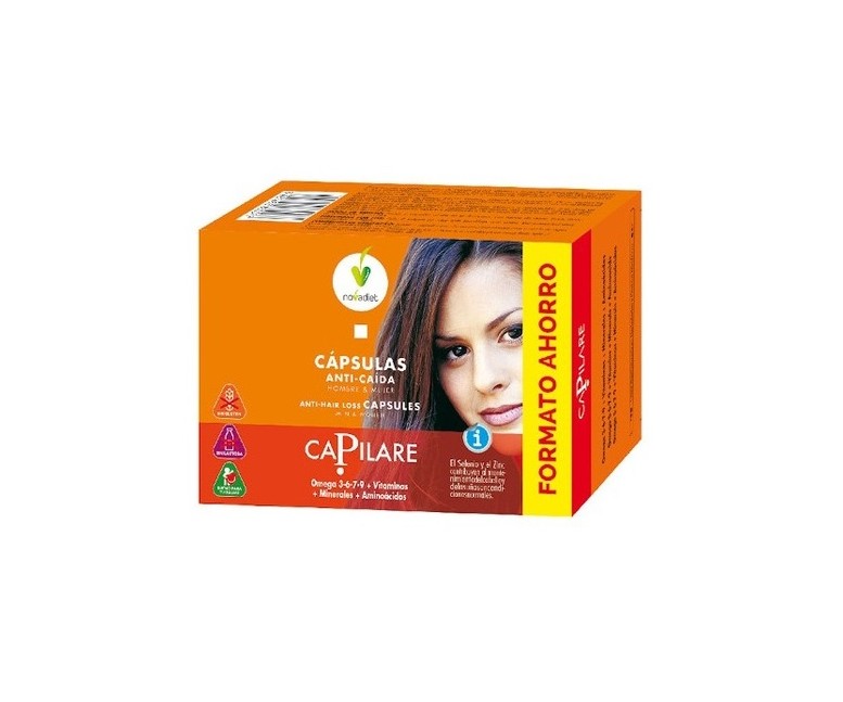 Capilare anticaida del cabello 120 cápsulas Nova Diet