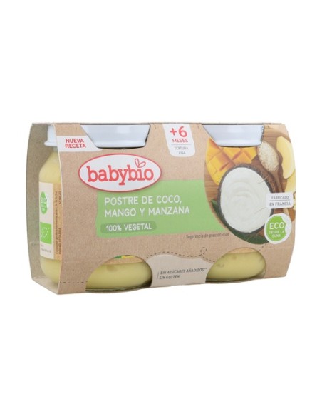 Yogurt coco mango y piña 2 unidades de 130g Babybio