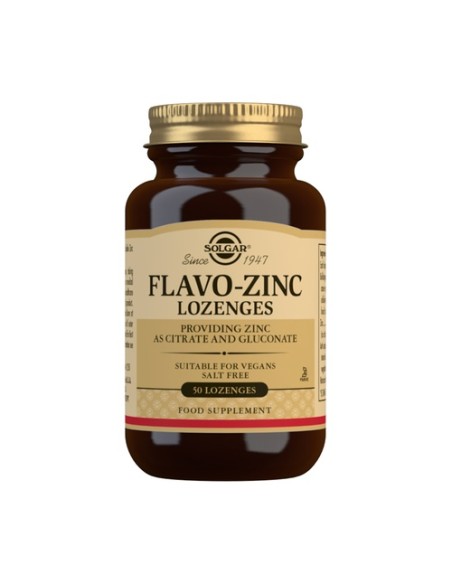 Flavo-Zinc 50 comprimidos (Limón - Lima) Solgar