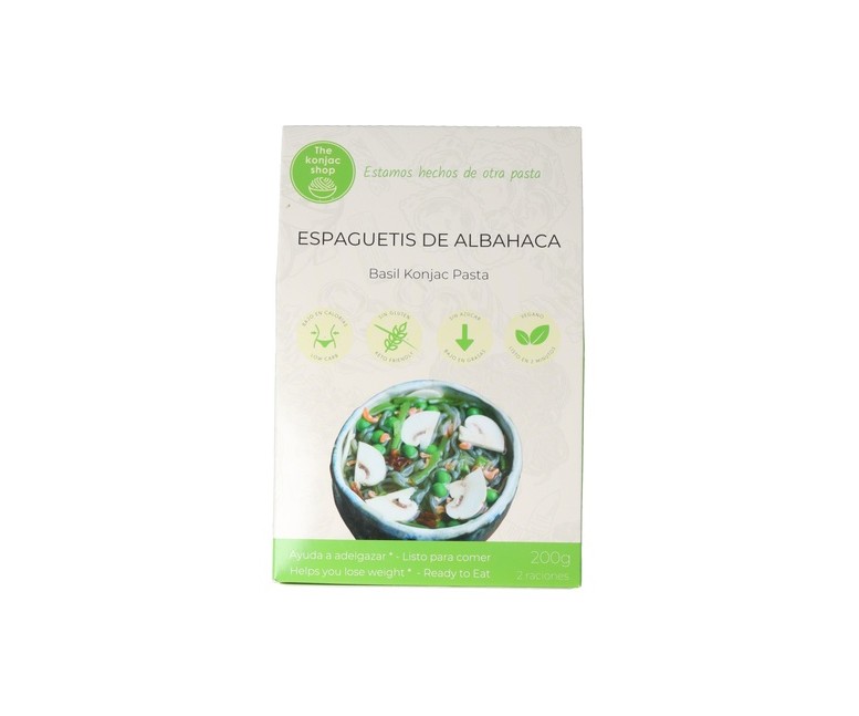 Espaguetis de albahaca de konjac 200 g The Konjac Shop